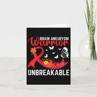 Aneurysm Warrior Unzerbrechliche Operation Bewusst Karte