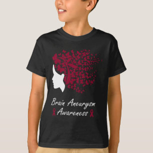 Aneurysma Awareness - Frauen Schmetterlinge Haarba T-Shirt