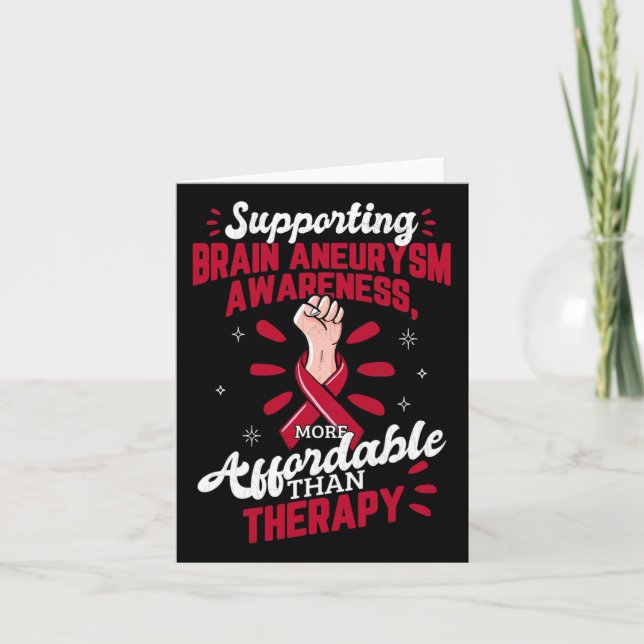 Aneurysma Awareness ist Therapie Operation Support Karte (Vorderseite)