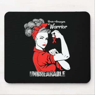 Aneurysma Awareness Starke unzerbrechliche Frauen Mousepad