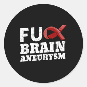 Aneurysma Awareness Supporter Intrakranialer Kämpf Runder Aufkleber