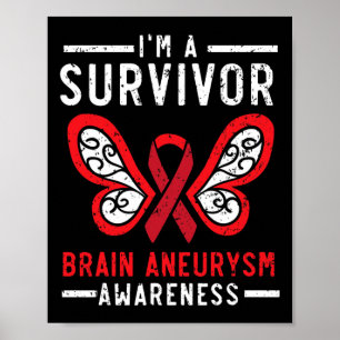 Aneurysma Survivor Medical Condition Aneurysma Awa Poster
