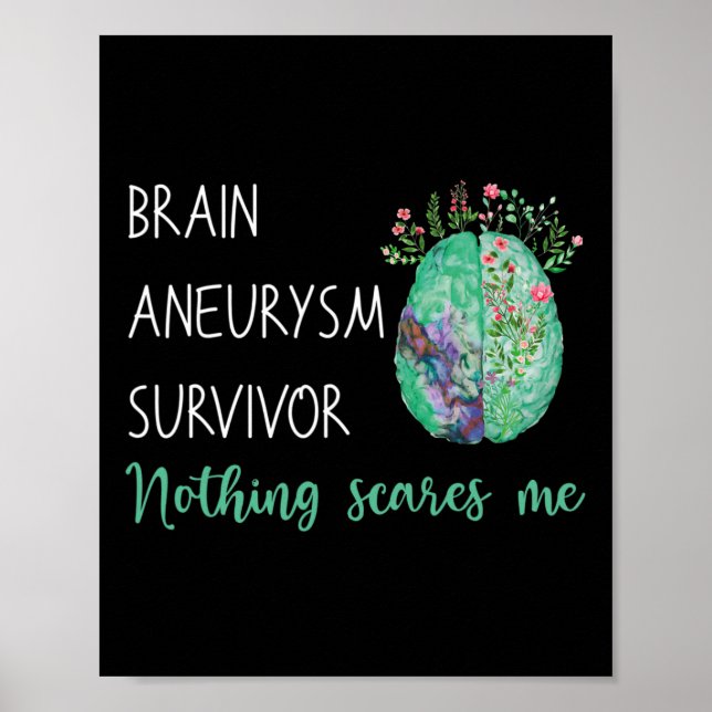 Aneurysma Survivor Nothing Scares Poster (Vorne)