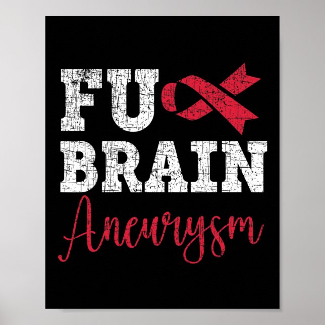 Aneurysma Warrior Medical Condition Aneurysm Aware Poster (Vorne)