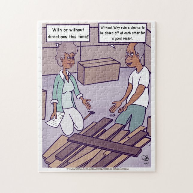 Anfahrt Cartoon Jigsaw Puzzle (Vertikal)