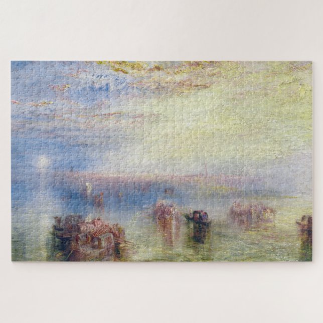 Anfahrt nach Venedig durch William Turner Puzzle (Horizontal)