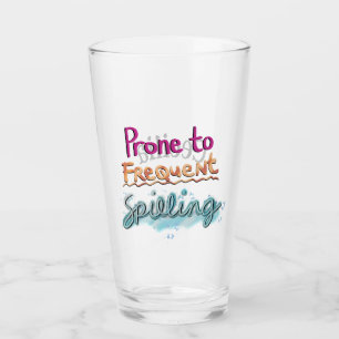 Anfällig für häufige Verschüttung Glas