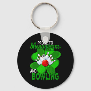 Anfällig für Shenanigans und Bowling St. Patrick's Schlüsselanhänger