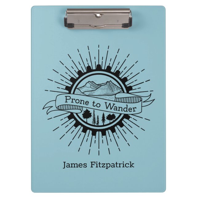 Anfällig für Wander Traveller Klemmbrett (Vorderseite)
