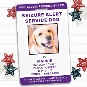 Anfallswarnung Personalisierter Servicehund‑ID‑Fot Ausweis