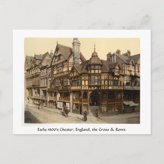 Anfang der 1900er Jahre Chester, England Street Sz Postkarte (Vorderseite)