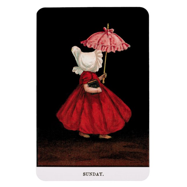 Anfang der 1900er Jahre Sonntag Sunbonnet Sue Magn Magnet (Vertikal)