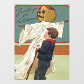 Anfang der 1900er Jahre Vintage Halloween-Grüße Fensteraufkleber
