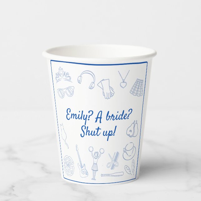 Anfang der 2000er Jahre, Prinzessin Bachelorette C Pappbecher (Vorderseite)