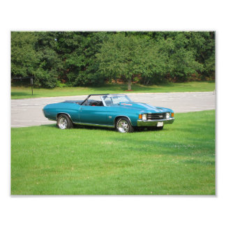 Anfang der 70er Jahre Chevy Chevelle Foto Print