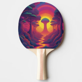 Anfang der Fall-Kunst Tischtennis Schläger
