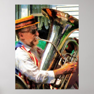 ANFANG UNTER $20 - Tuba Player Poster
