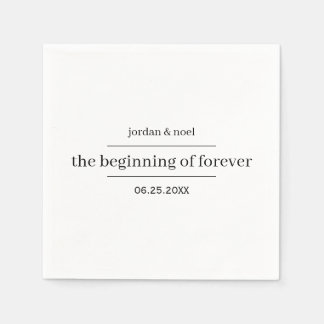 Anfang von Forever Formal Modern Benutzerdefiniert Serviette