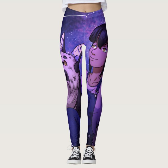Anfangen mit einem Hund Leggings (Vorderseite)