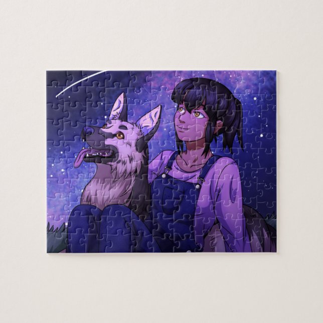 Anfangen mit einem Hund Puzzle (Horizontal)