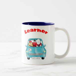 Anfänger, Fahrprüfung Zweifarbige Tasse