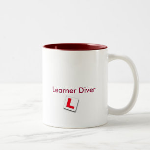 ANFÄNGER-TAUCHEN - besonders angefertigt Zweifarbige Tasse