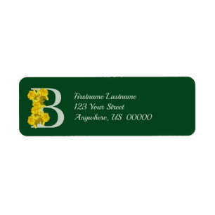 Anfänglich B Ihre Name-Adresse