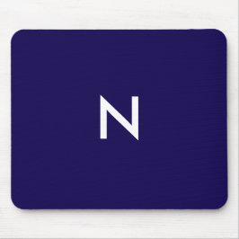 Anfänglich moderne dunkelblaue Minimalistische Mon Mousepad