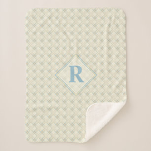 Anfänglich Nice Abstrakt Blue & Golden Transparenc Sherpadecke