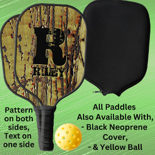 Anfängliche Änderung, Name hinzufügen, Rusty Metal Pickleball Schläger