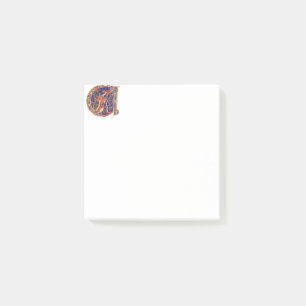 Anfängliche Beleuchtung Post-it Klebezettel