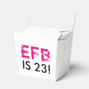 Anfängliche Geburtstagsmitnahme Geschenkschachtel