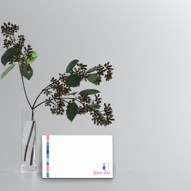 Anfängliche Hinweise für das blaue Korallengradien Post-it Klebezettel (Von Creator hochgeladen)