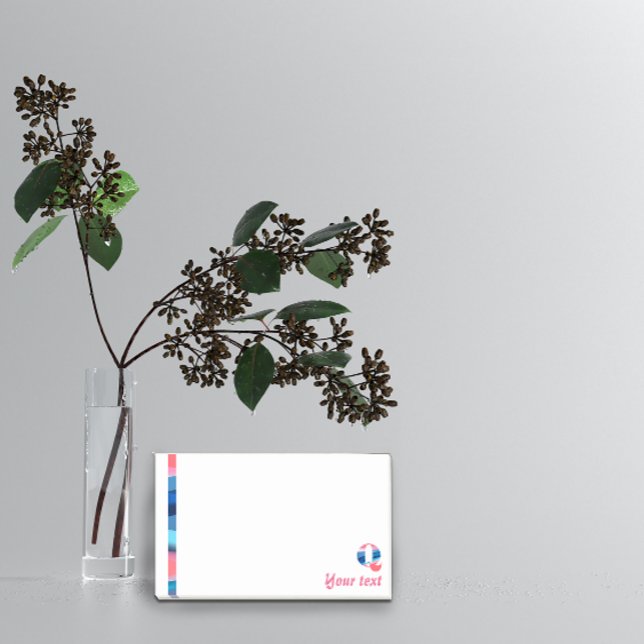 Anfängliche Hinweise für Q-Korallenblau-Gradienten Post-it Klebezettel (Von Creator hochgeladen)