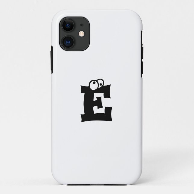 Anfänglicher Buchstabe Weiß | Monogram Playable Ph Case-Mate iPhone Hülle (Rückseite)