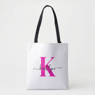 Anfänglicher Mit Monogramm Name in Pink