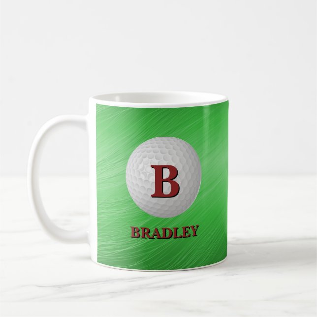 Anfänglicher Name A B C D E F G Golf Ball ändern Kaffeetasse (Links)