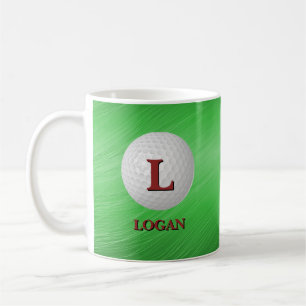 Anfänglicher Name H I J K L M N Golf Ball ändern Kaffeetasse