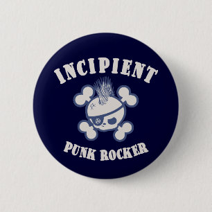 Anfänglicher Punkrocker Button