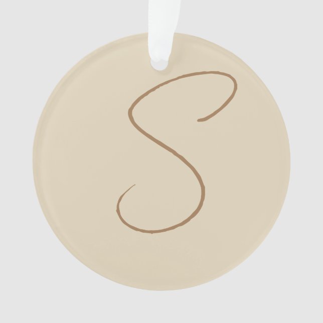 Anfängliches Monogramm mit klassischer Handschrift Ornament (Vorderseite)