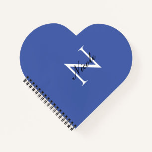 Anfängliches monogrammiertes handgeschriebenes eig notizbuch