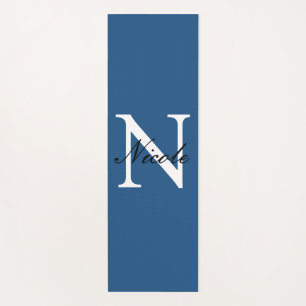 Anfängliches monogrammiertes handschriftliches eig yogamatte