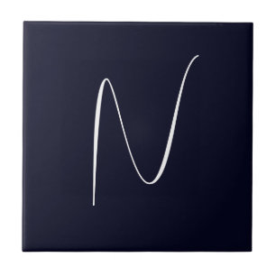 Anfängliches monogrammiertes handschriftliches pro fliese