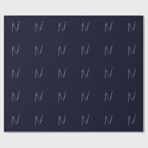 Anfängliches monogrammiertes handschriftliches pro geschenkpapier