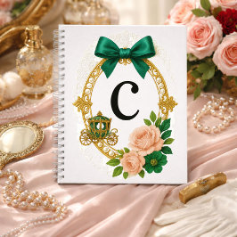 Anfangs C Brautjungfer Geschenk Regency Elegant Notizbuch