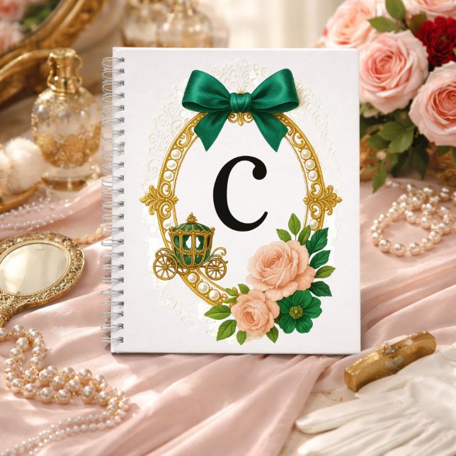 Anfangs C Brautjungfer Geschenk Regency Elegant Notizbuch (Von Creator hochgeladen)