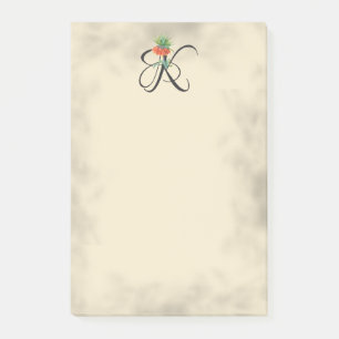 Anfangs-K, Vintage Kaiser's Crown Post-it Notes Klebezettel