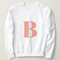 Anfangs Letter Monogram | Modern Stylish Peach