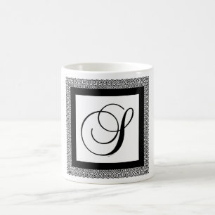 ANFANGS-MONOGRAMM S KAFFEETASSE