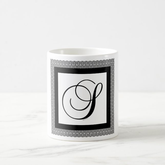 ANFANGS-MONOGRAMM S KAFFEETASSE (Mittel)